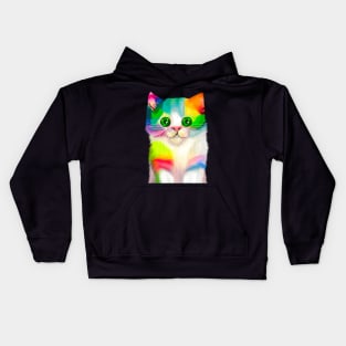 Rainbow Kitten Kids Hoodie